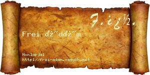 Frei Ádám névjegykártya