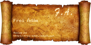 Frei Ádám névjegykártya
