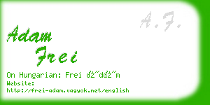 adam frei business card